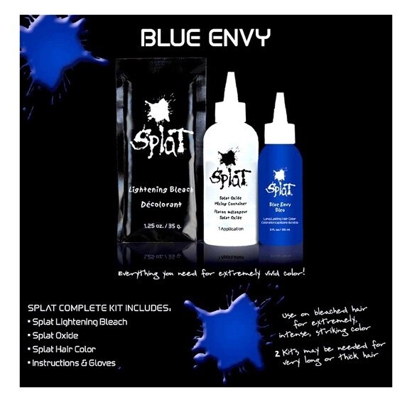 Splat Complete Hair Dye Kit, Blue Envy - Picture 3 of 5